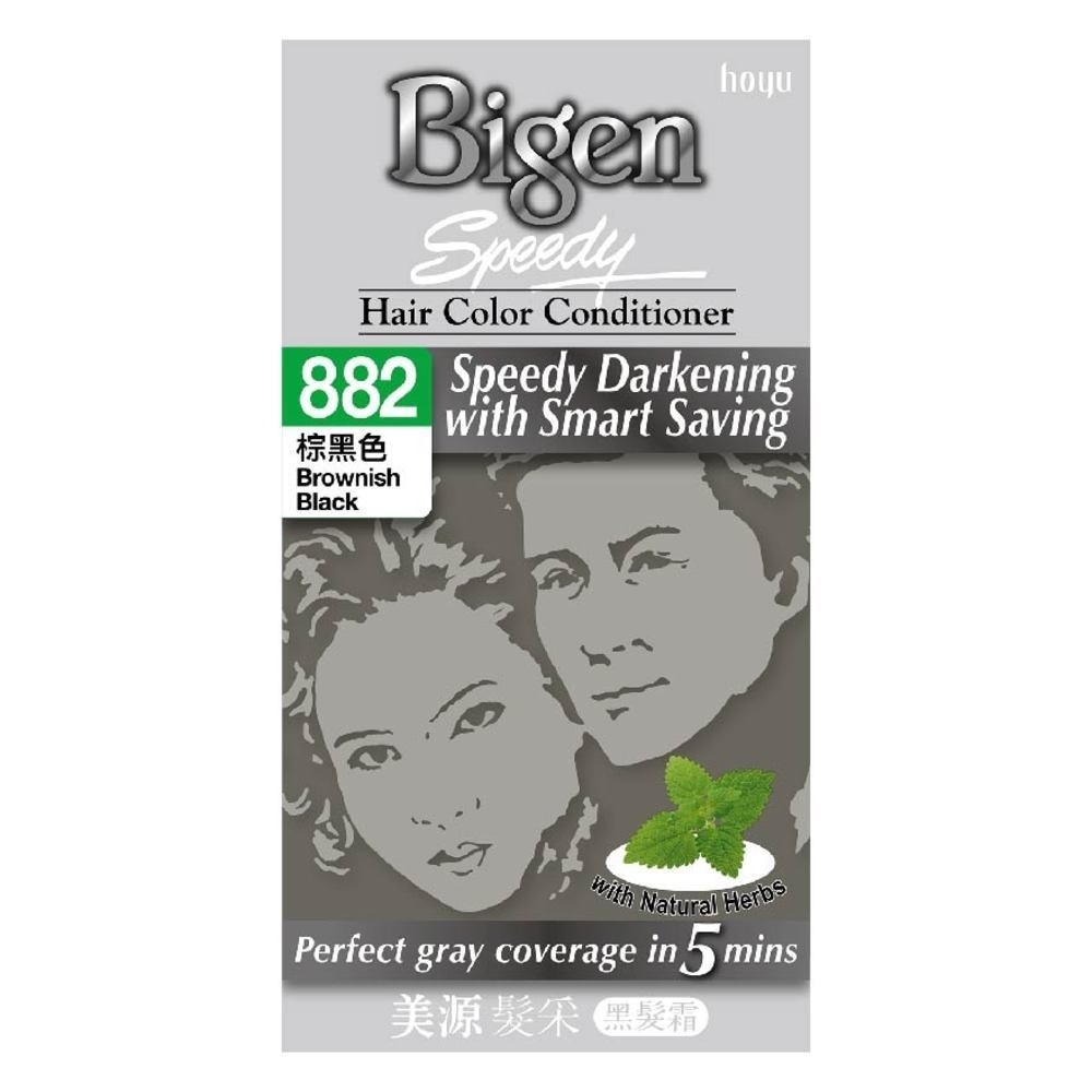 Bigen Speedy Hair Color Conditioner - 882 Brownish Black